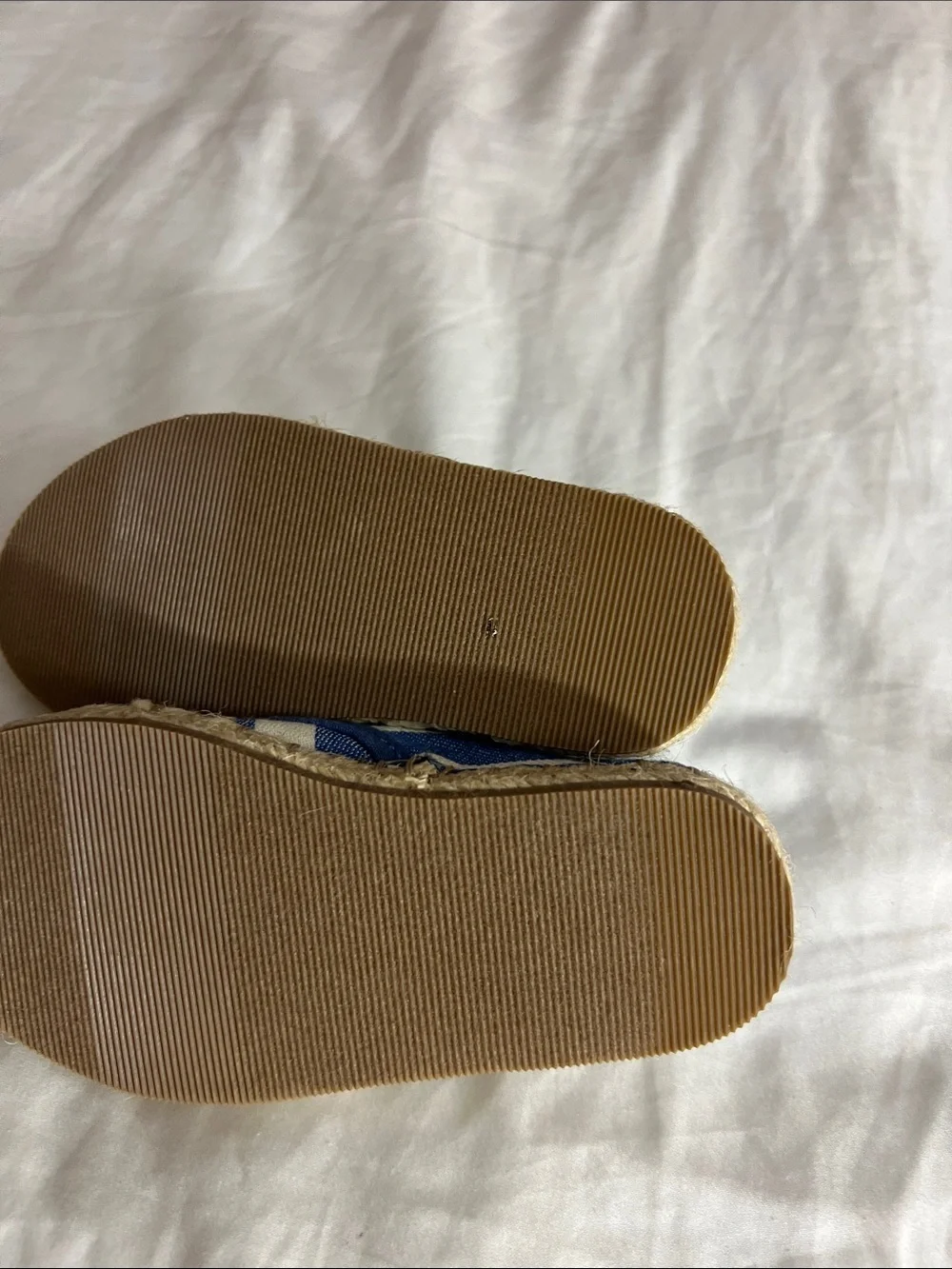 Cat & Jack Blue and White Striped Moccasin Sneakers for Kids